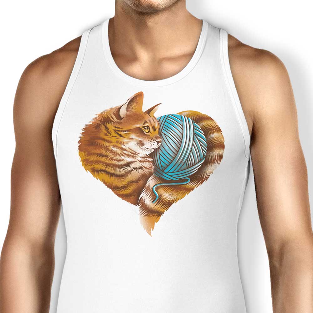 Knitting Kitten Love Tank Top - Adult & Kids T-Shirts, Sweatshirts & Hoodies apparel design preview 1