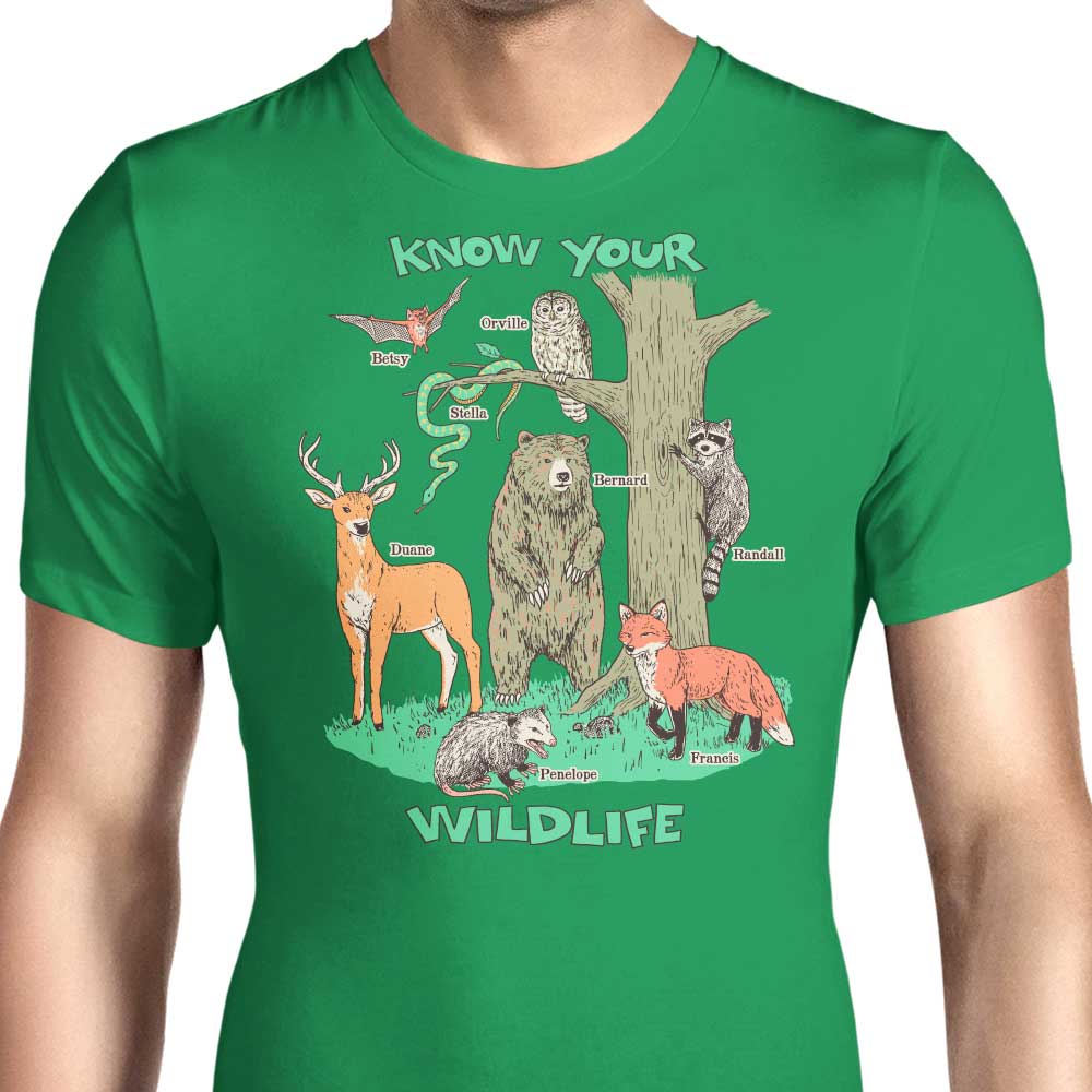 Know Your Wildlife Men's Apparel - Adult & Kids T-Shirts, Sweatshirts & Hoodies apparel design preview 1