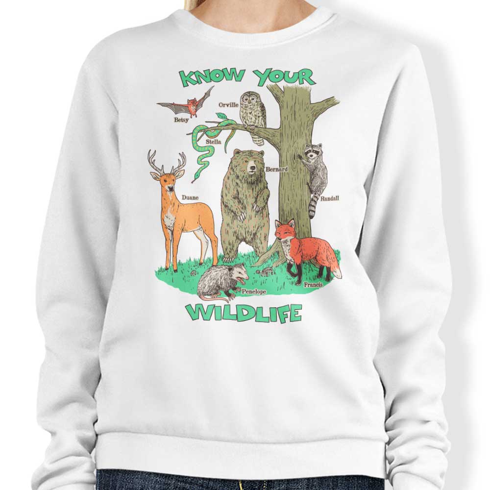 Know Your Wildlife - Adult & Kids T-Shirts, Sweatshirts & Hoodies apparel design preview 1