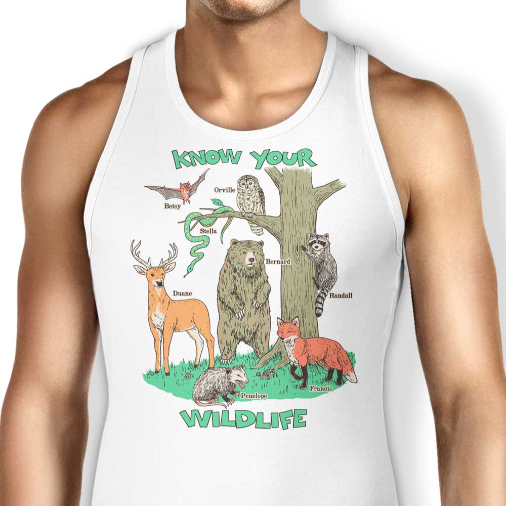 Know Your Wildlife Tank Top - Adult & Kids T-Shirts, Sweatshirts & Hoodies apparel design preview 1