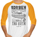 Korben Garage 3/4 Sleeve Raglan - Adult & Kids T-Shirts, Sweatshirts & Hoodies apparel design preview 1