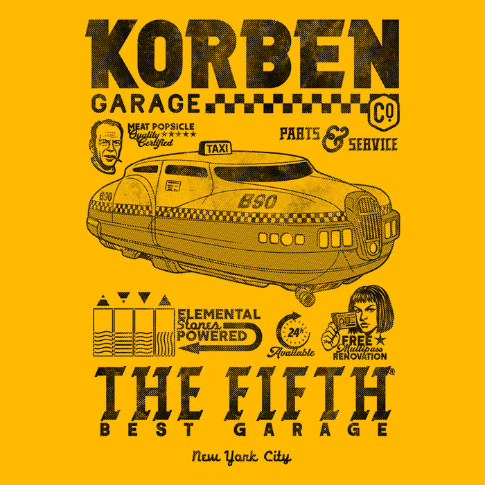 Korben Garage - Adult & Kids T-Shirts, Sweatshirts & Hoodies apparel design preview 2