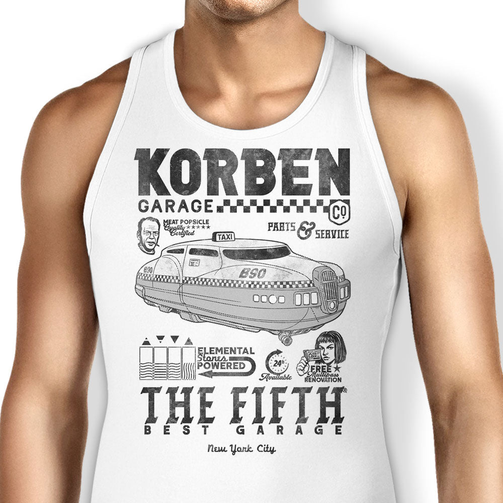 Korben Garage Tank Top - Adult & Kids T-Shirts, Sweatshirts & Hoodies apparel design preview 1