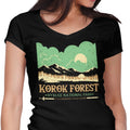 Korok National Park Women's V-Neck - Adult & Kids T-Shirts, Sweatshirts & Hoodies apparel design preview 1