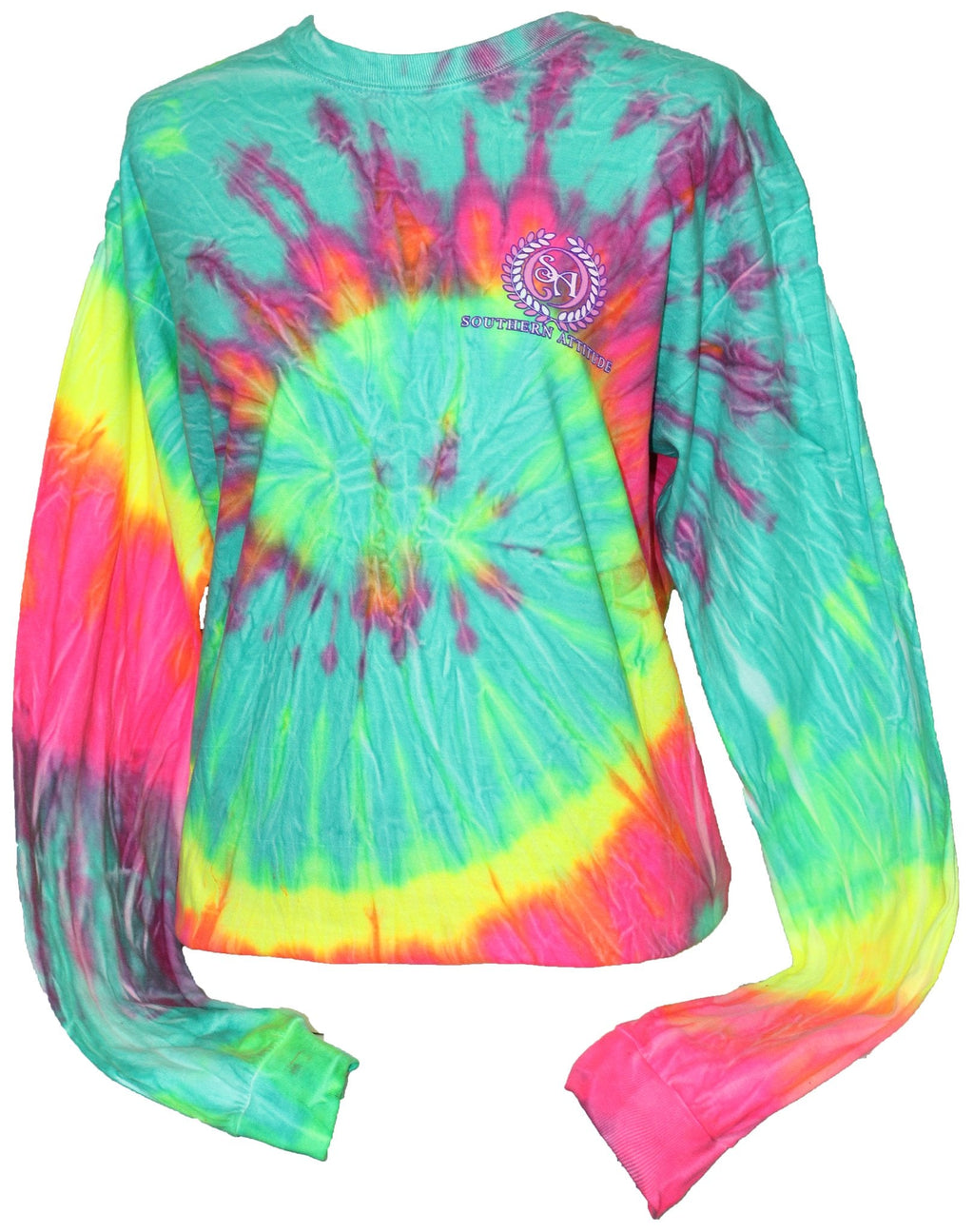 SALE Southern Attitude Salty By Choice Tie Dye - Adult & Kids T-Shirts, Sweatshirts & Hoodies apparel design preview 2