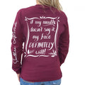 Southern Attitude Preppy My Face Definitely Will - Adult & Kids T-Shirts, Sweatshirts & Hoodies apparel design preview 1