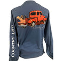 Country Life USA Dog Truck Indigo - Adult & Kids T-Shirts, Sweatshirts & Hoodies apparel design preview 1
