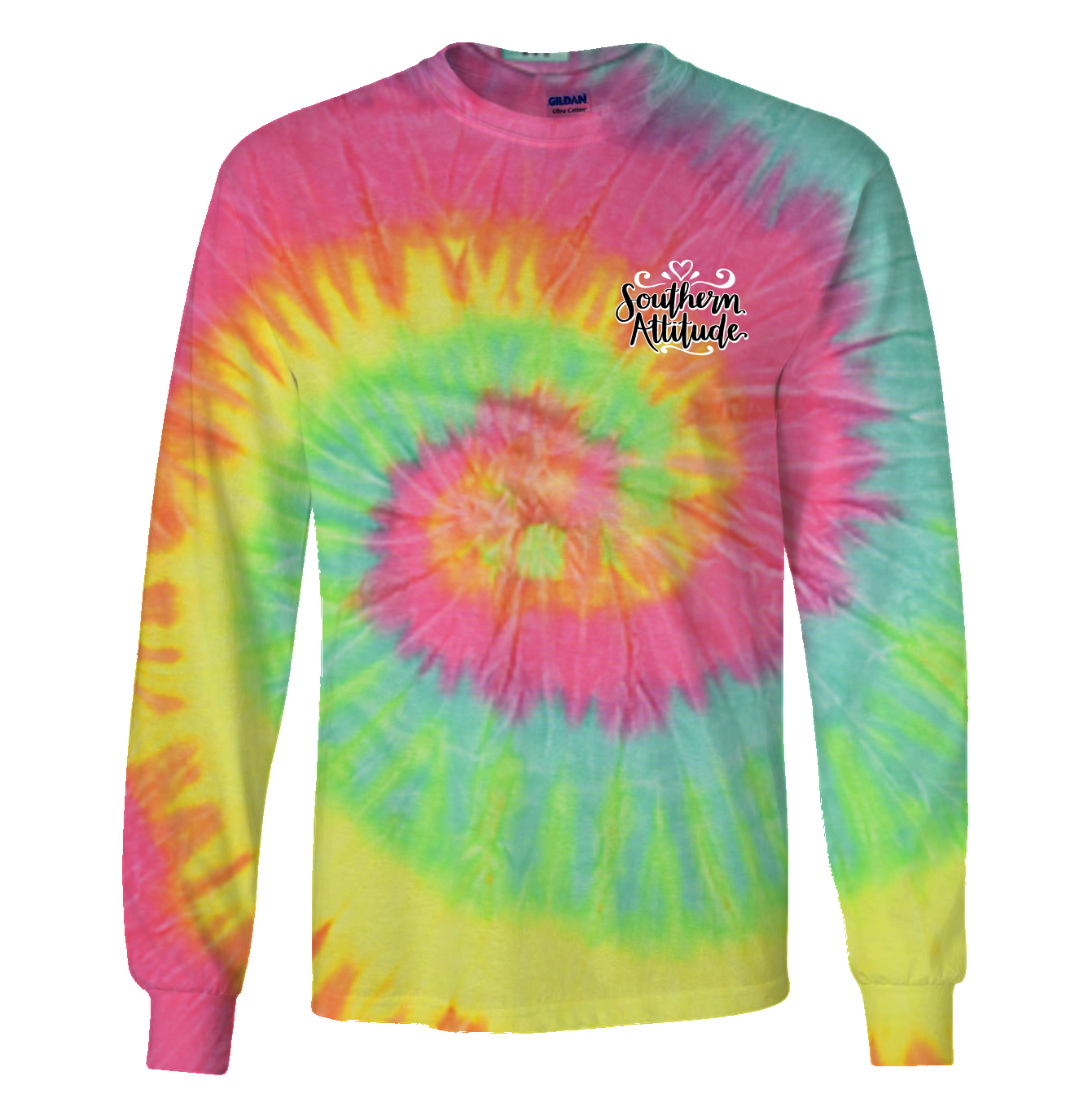 Southern Attitude Bless This Mouth Tie Dye - Adult & Kids T-Shirts, Sweatshirts & Hoodies apparel design preview 2