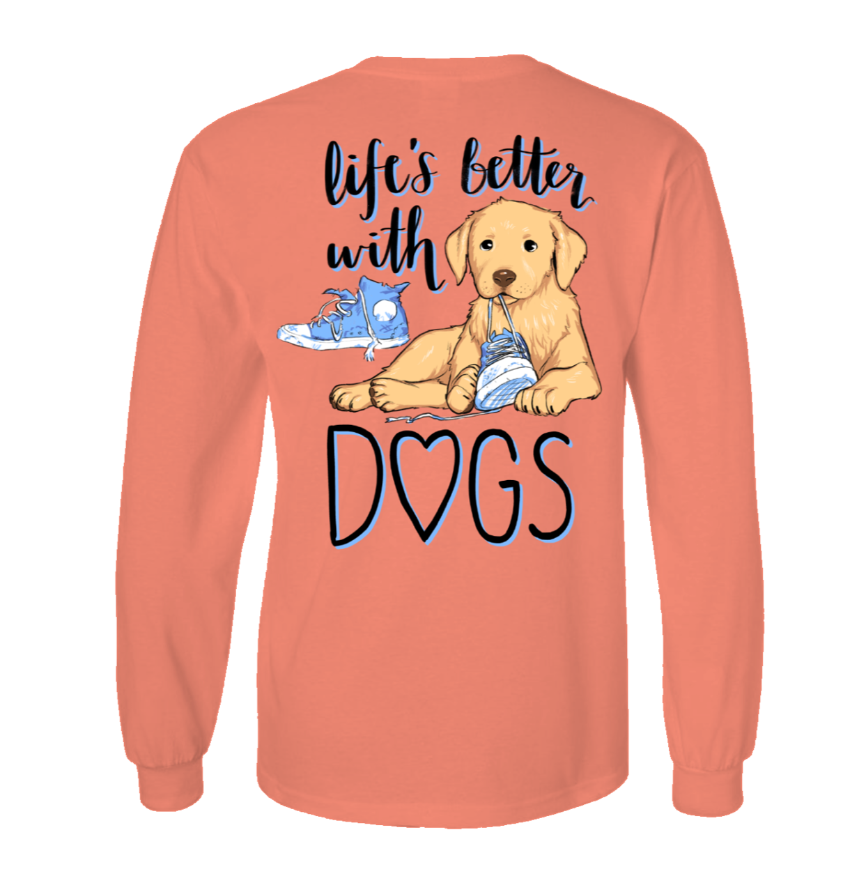 Southern Attitude Preppy Life's Better With Dogs - Adult & Kids T-Shirts, Sweatshirts & Hoodies apparel design preview 1