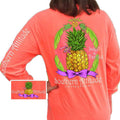 Southern Attitude Preppy Sweet Pineapple Neon Red - Adult & Kids T-Shirts, Sweatshirts & Hoodies apparel design preview 1