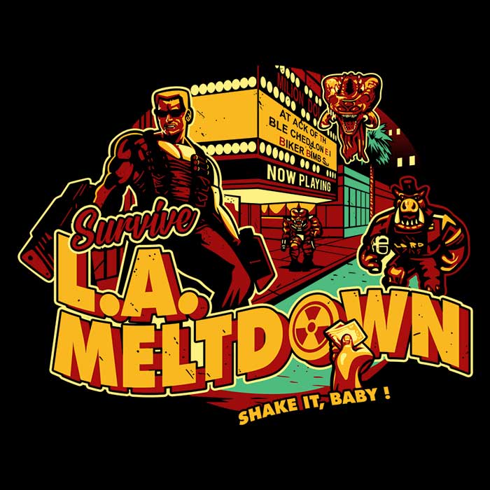 LA Meltdown Coasters - Adult & Kids T-Shirts, Sweatshirts & Hoodies apparel design preview 1