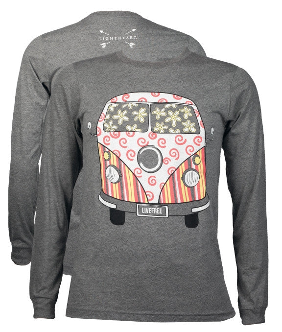 Southern Couture Lightheart Live Free Van Triblend - Adult & Kids T-Shirts, Sweatshirts & Hoodies apparel design preview 1