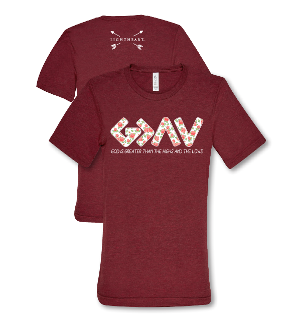Southern Couture Lightheart God is Greater then the - Adult & Kids T-Shirts, Sweatshirts & Hoodies apparel design preview 1