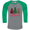 Southern Couture Lightheart Merry Christmas Raglan - Adult & Kids T-Shirts, Sweatshirts & Hoodies apparel design preview 1