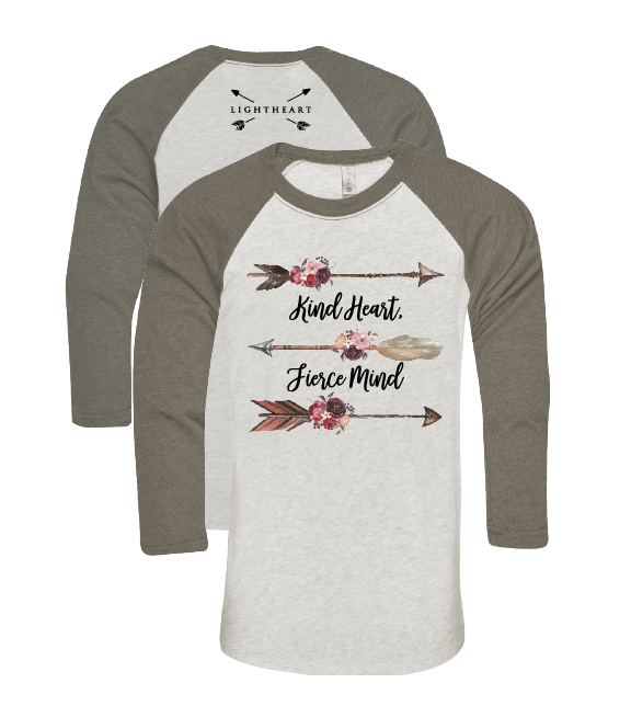 Southern Couture Lightheart Kind Heart Fierce Mind - Adult & Kids T-Shirts, Sweatshirts & Hoodies apparel design preview 1