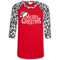 Couture Lightheart Leopard Merry Christmas Raglan - Adult & Kids T-Shirts, Sweatshirts & Hoodies apparel design preview 1
