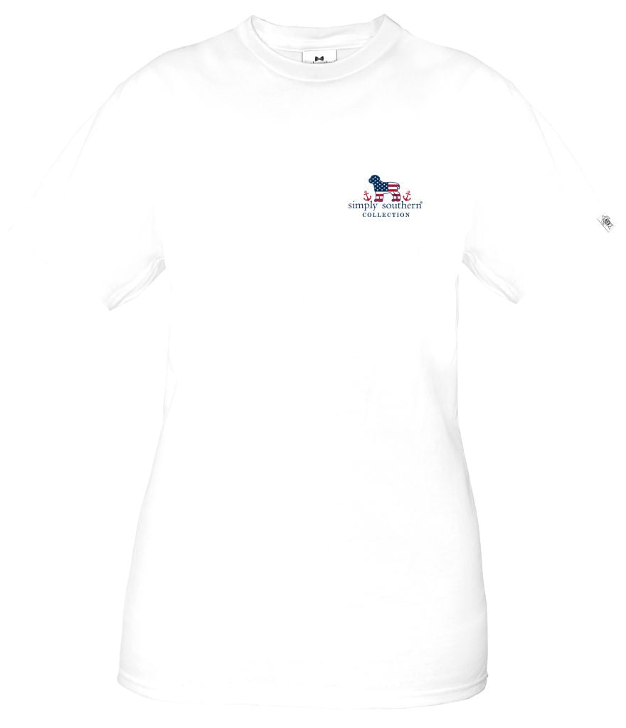SALE Simply Southern Preppy Liberty USA Dog - Adult & Kids T-Shirts, Sweatshirts & Hoodies apparel design preview 2