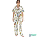 LONG-Vintage Canned Pickles Long Sleeve Pajama Set product image 2