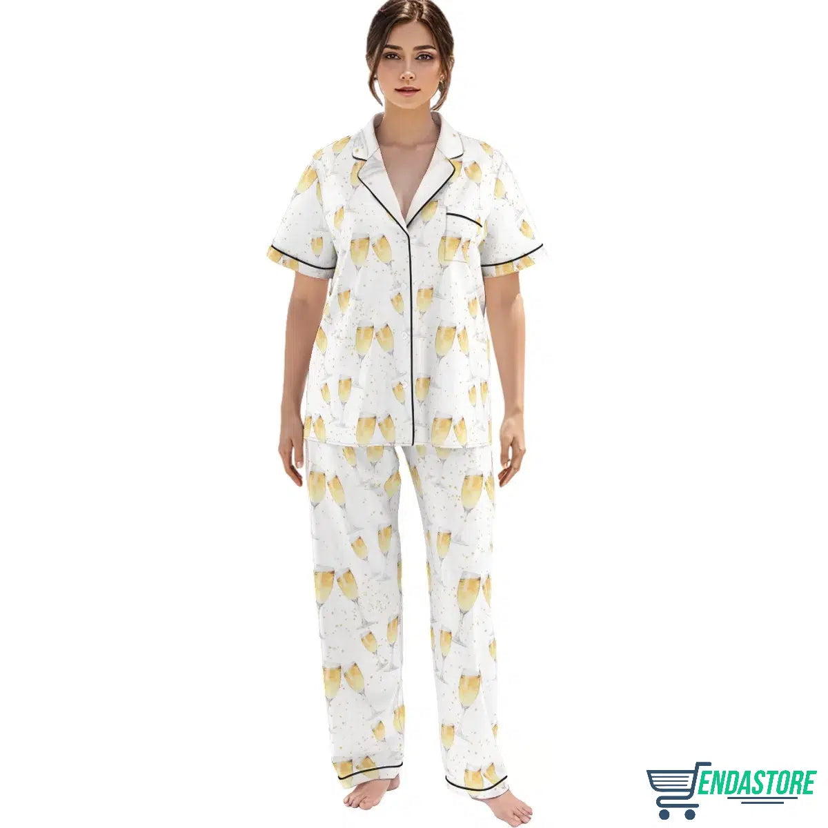 LONG Women’s Champagne Cheers Pajama Set product image 2