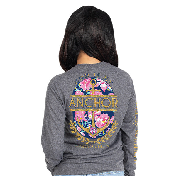 SALE Simply Southern Preppy God Is My Anchor - Adult & Kids T-Shirts, Sweatshirts & Hoodies apparel design preview 2