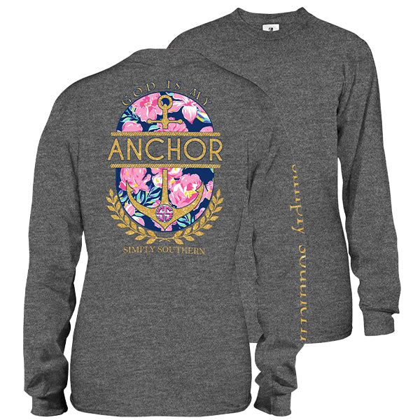 SALE Simply Southern Preppy God Is My Anchor - Adult & Kids T-Shirts, Sweatshirts & Hoodies apparel design preview 1
