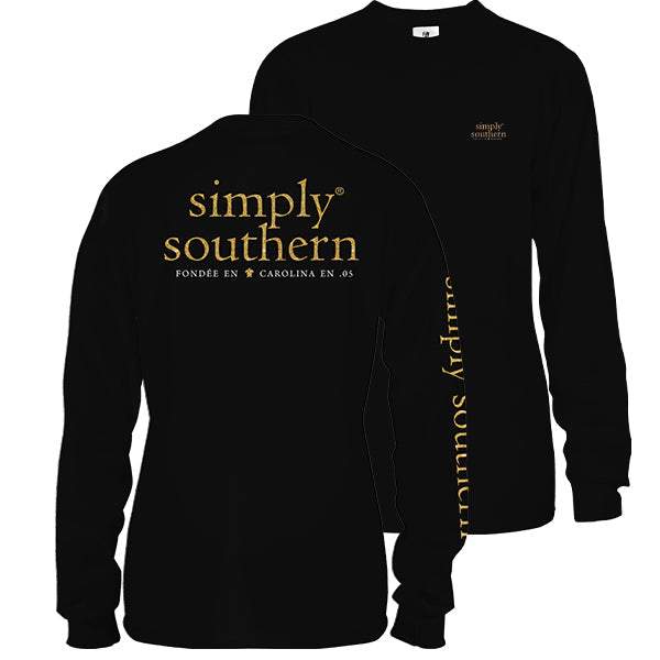 SALE Simply Southern Preppy Classic Logo Black - Adult & Kids T-Shirts, Sweatshirts & Hoodies apparel design preview 1