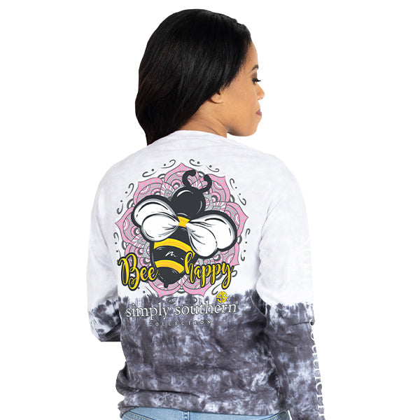 SALE Simply Southern Youth Preppy Bee Happy Smokey - Adult & Kids T-Shirts, Sweatshirts & Hoodies apparel design preview 2