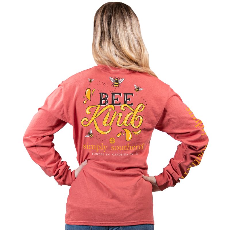 SALE Simply Southern Preppy Bee Kind - Adult & Kids T-Shirts, Sweatshirts & Hoodies apparel design preview 1