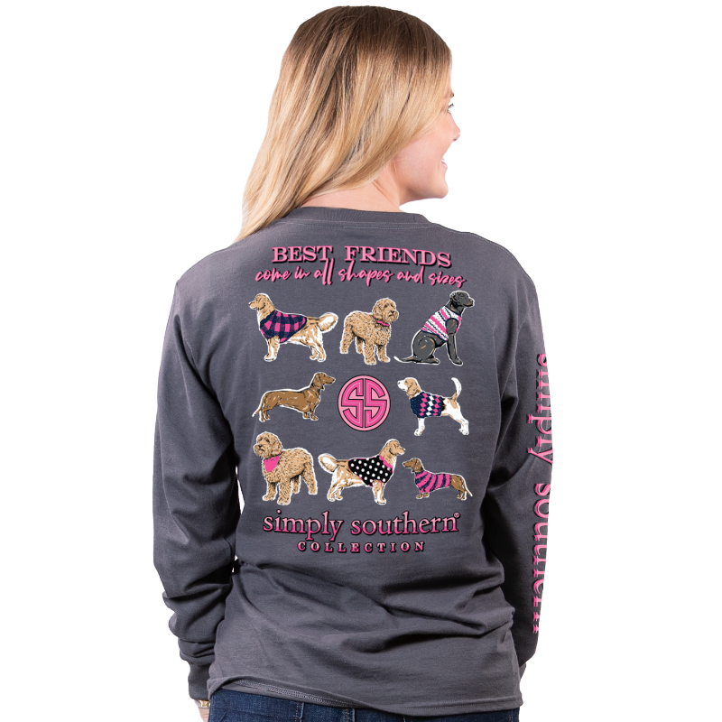 SALE Simply Southern Best Friends Dogs - Adult & Kids T-Shirts, Sweatshirts & Hoodies apparel design preview 2