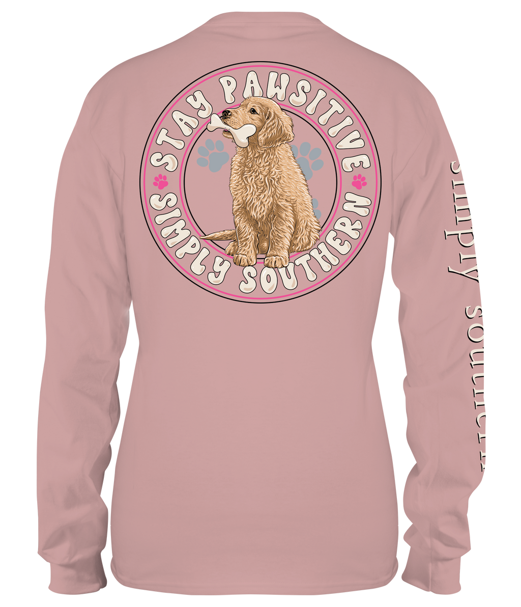 Simply Southern Dog Stay Pawsitive - Adult & Kids T-Shirts, Sweatshirts & Hoodies apparel design preview 1