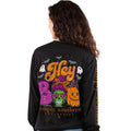 Simply Southern Hey Boo Halloween Black - Adult & Kids T-Shirts, Sweatshirts & Hoodies apparel design preview 1