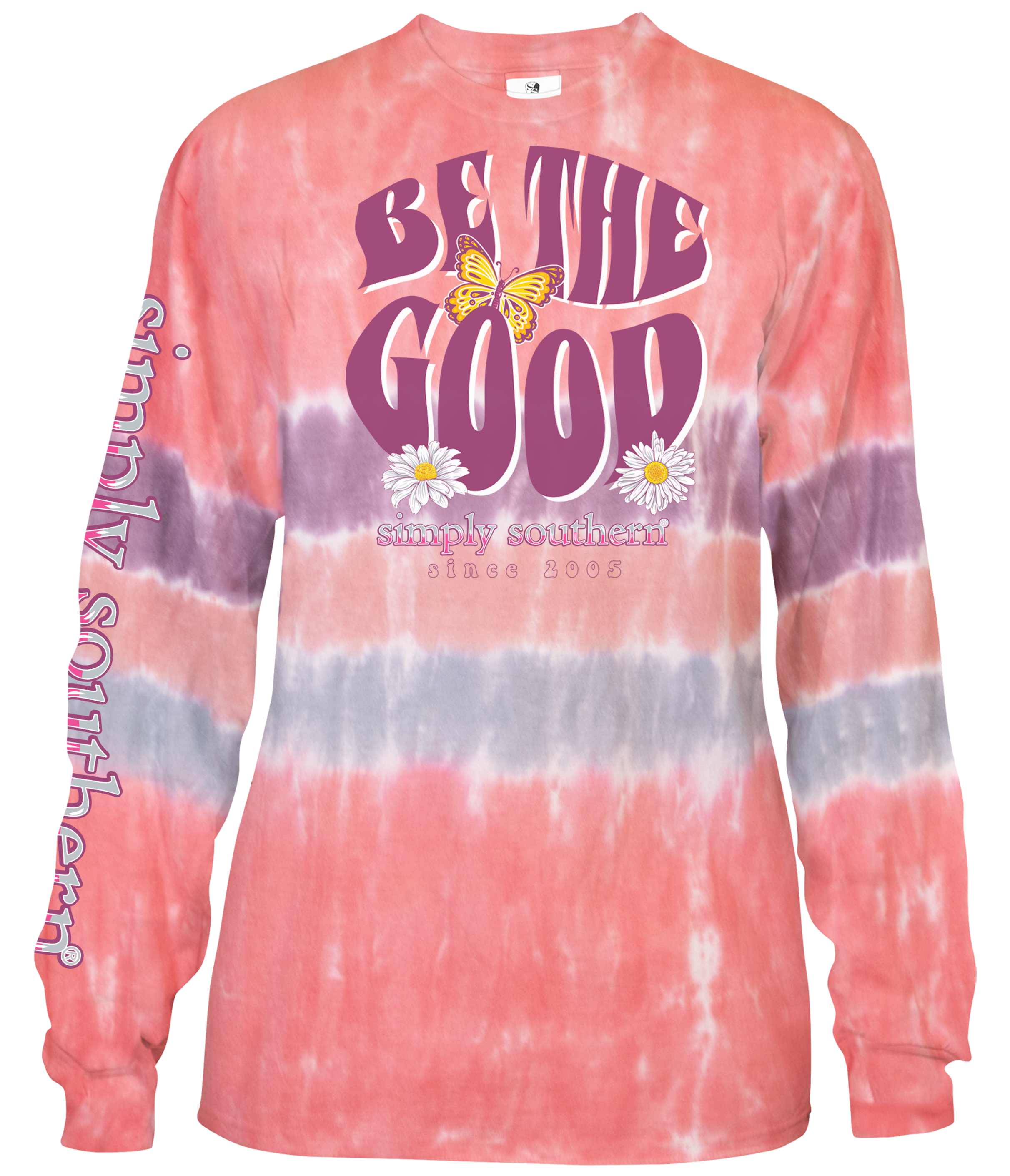 SALE Simply Southern Brave Butterfly Tie Dye - Adult & Kids T-Shirts, Sweatshirts & Hoodies apparel design preview 2