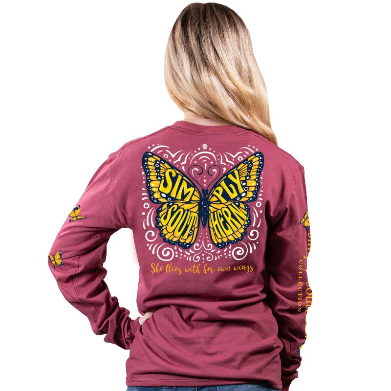 SALE Simply Southern Preppy Butterfly Logo - Adult & Kids T-Shirts, Sweatshirts & Hoodies apparel design preview 1