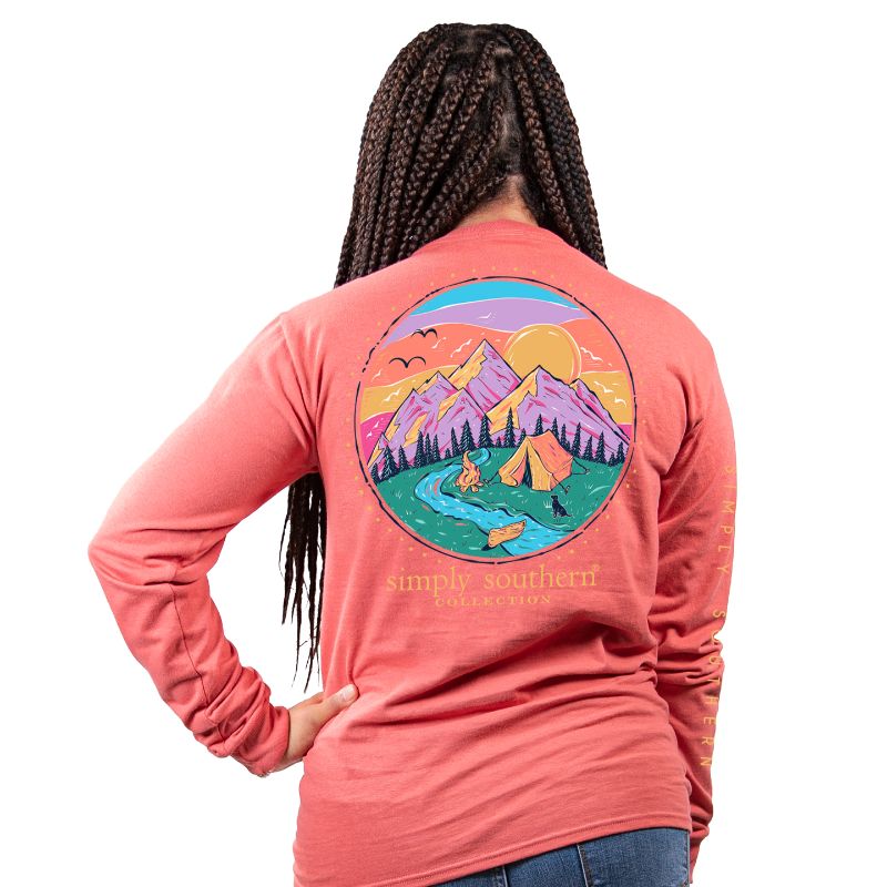 SALE Simply Southern Preppy Camp Mountains Fall - Adult & Kids T-Shirts, Sweatshirts & Hoodies apparel design preview 1