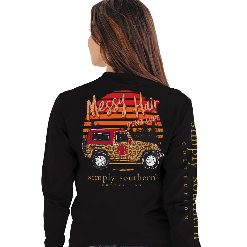 Simply Southern Messy Hair - Adult & Kids T-Shirts, Sweatshirts & Hoodies apparel design preview 1