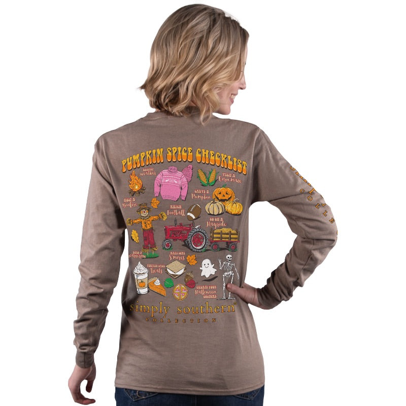 SALE Simply Southern Pumpkin Spice Fall Checklist - Adult & Kids T-Shirts, Sweatshirts & Hoodies apparel design preview 1