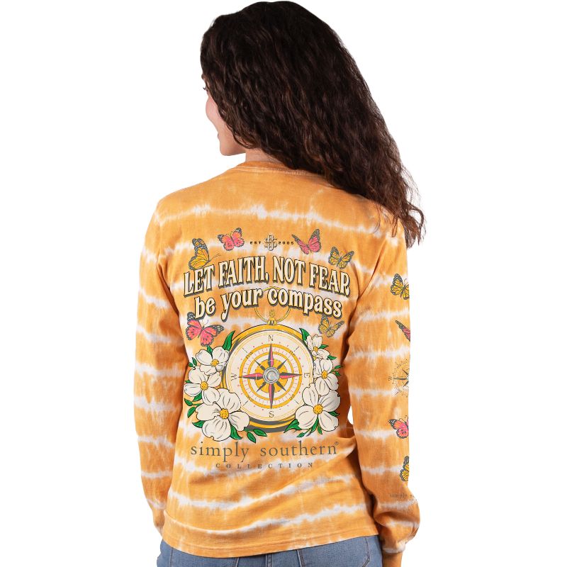 Simply Southern Faith Compass Tie Dye - Adult & Kids T-Shirts, Sweatshirts & Hoodies apparel design preview 1