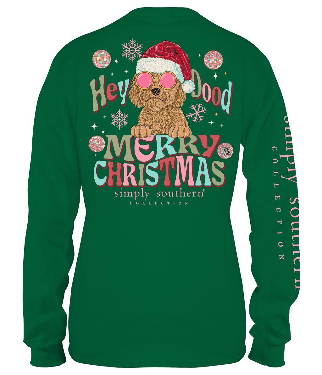 Simply Southern Hey Dood Dog Holiday - Adult & Kids T-Shirts, Sweatshirts & Hoodies apparel design preview 1