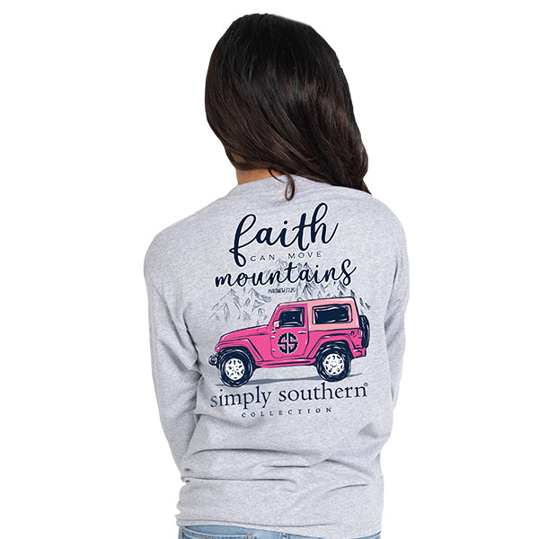 SALE Simply Southern Preppy Faith Move Mountains - Adult & Kids T-Shirts, Sweatshirts & Hoodies apparel design preview 1