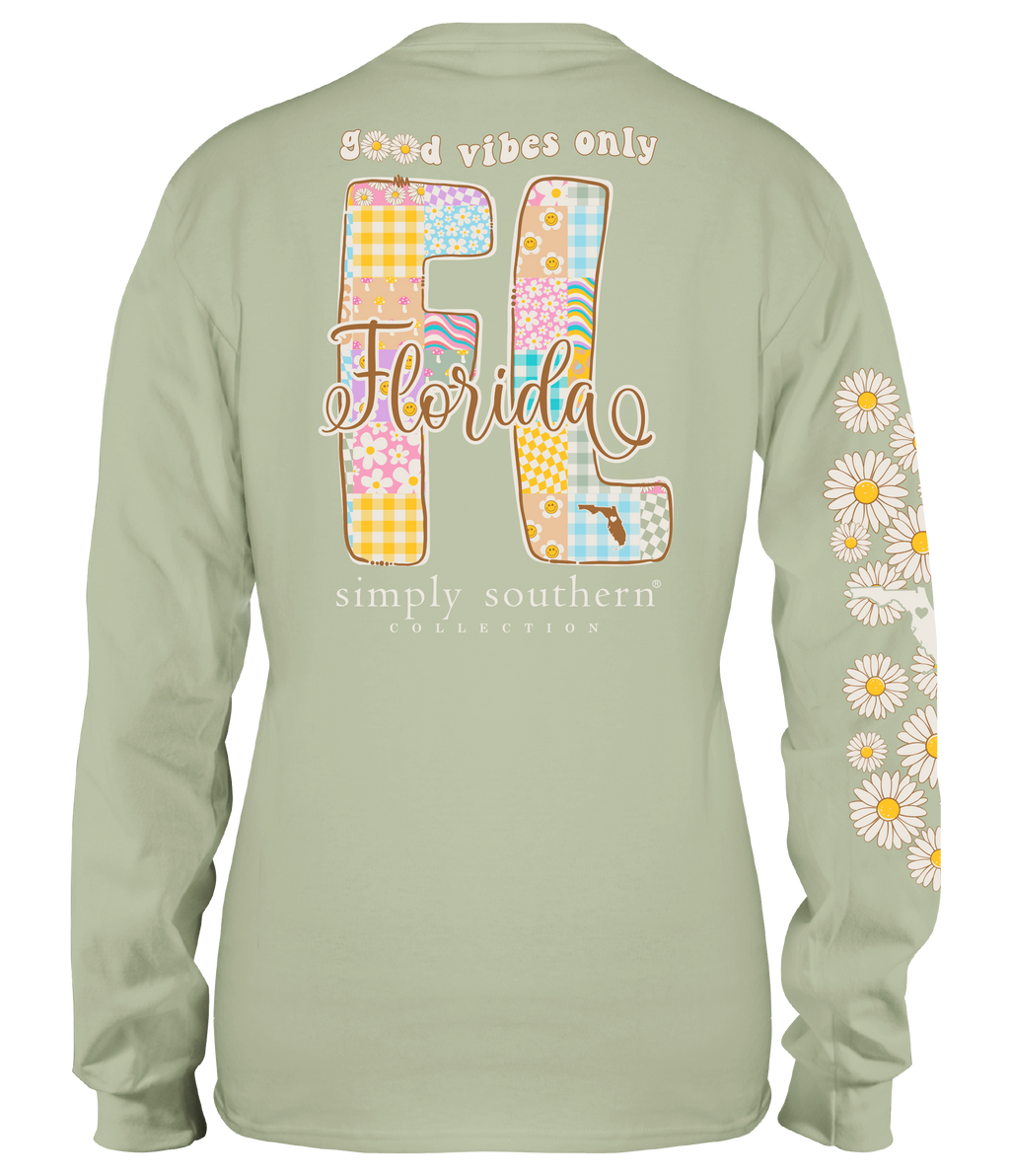 Simply Southern Good Vibes Florida - Adult & Kids T-Shirts, Sweatshirts & Hoodies apparel design preview 1