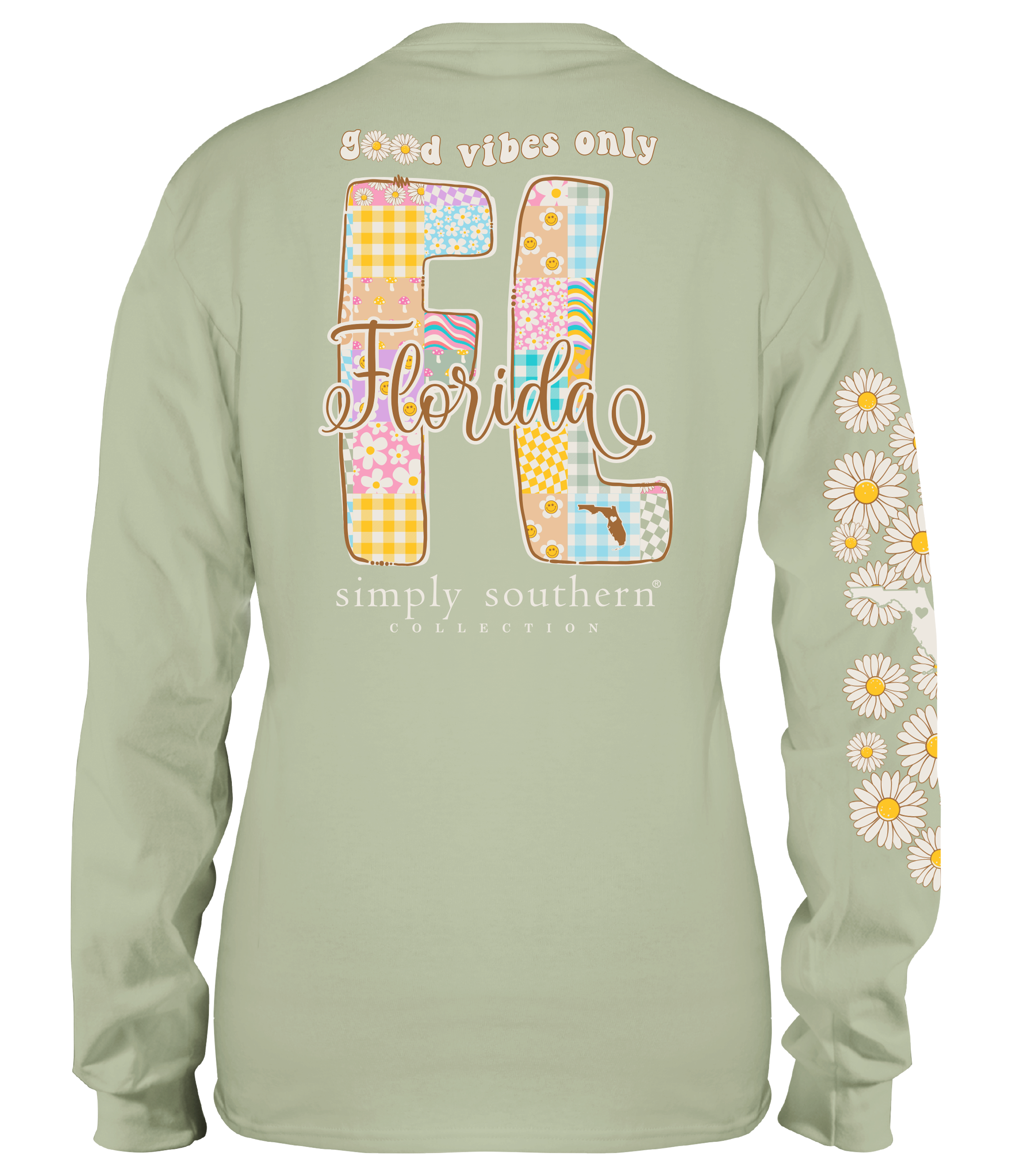 Simply Southern Good Vibes Florida - Adult & Kids T-Shirts, Sweatshirts & Hoodies apparel design preview 1
