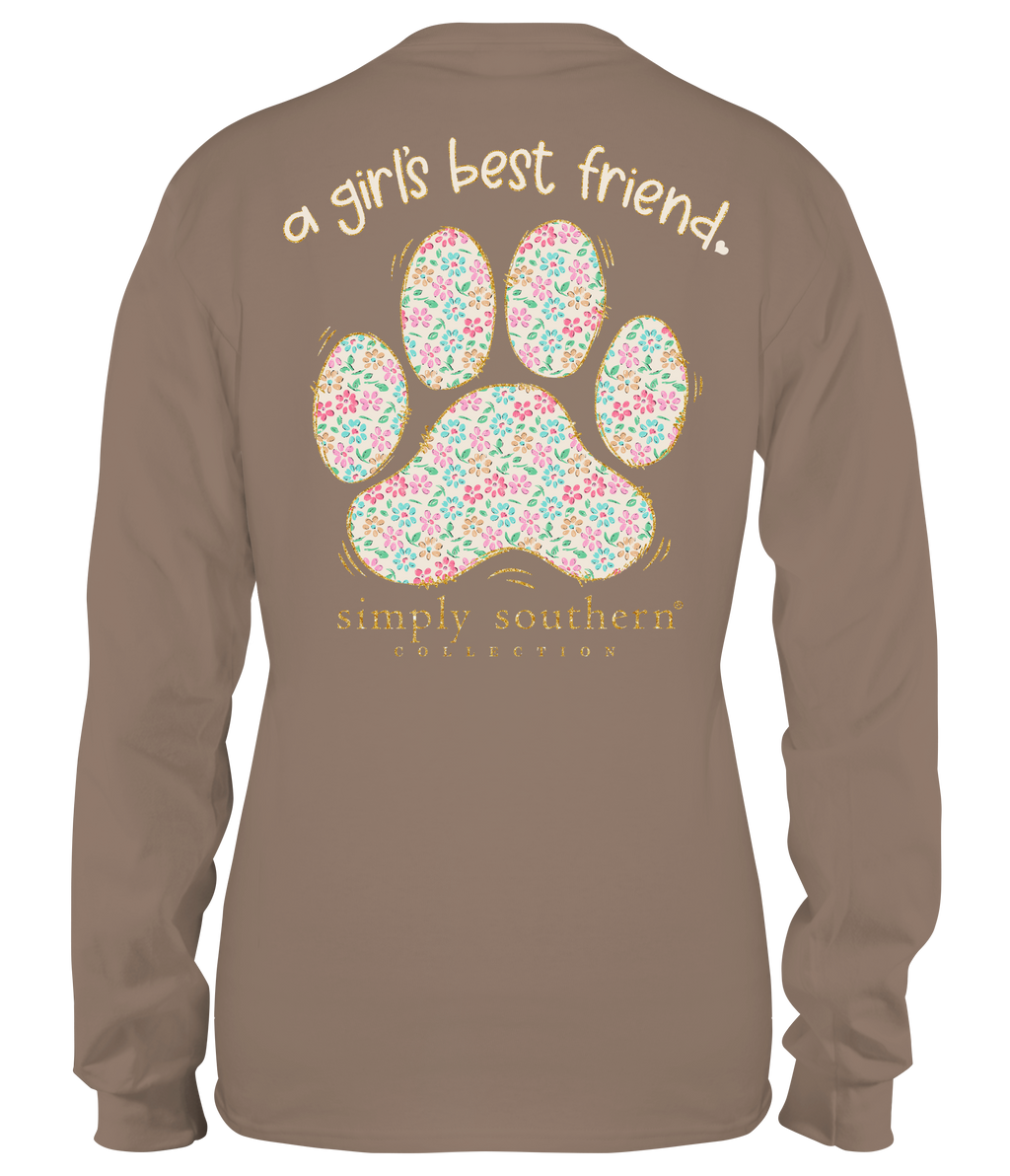Simply Southern Best Friend Paw - Adult & Kids T-Shirts, Sweatshirts & Hoodies apparel design preview 1