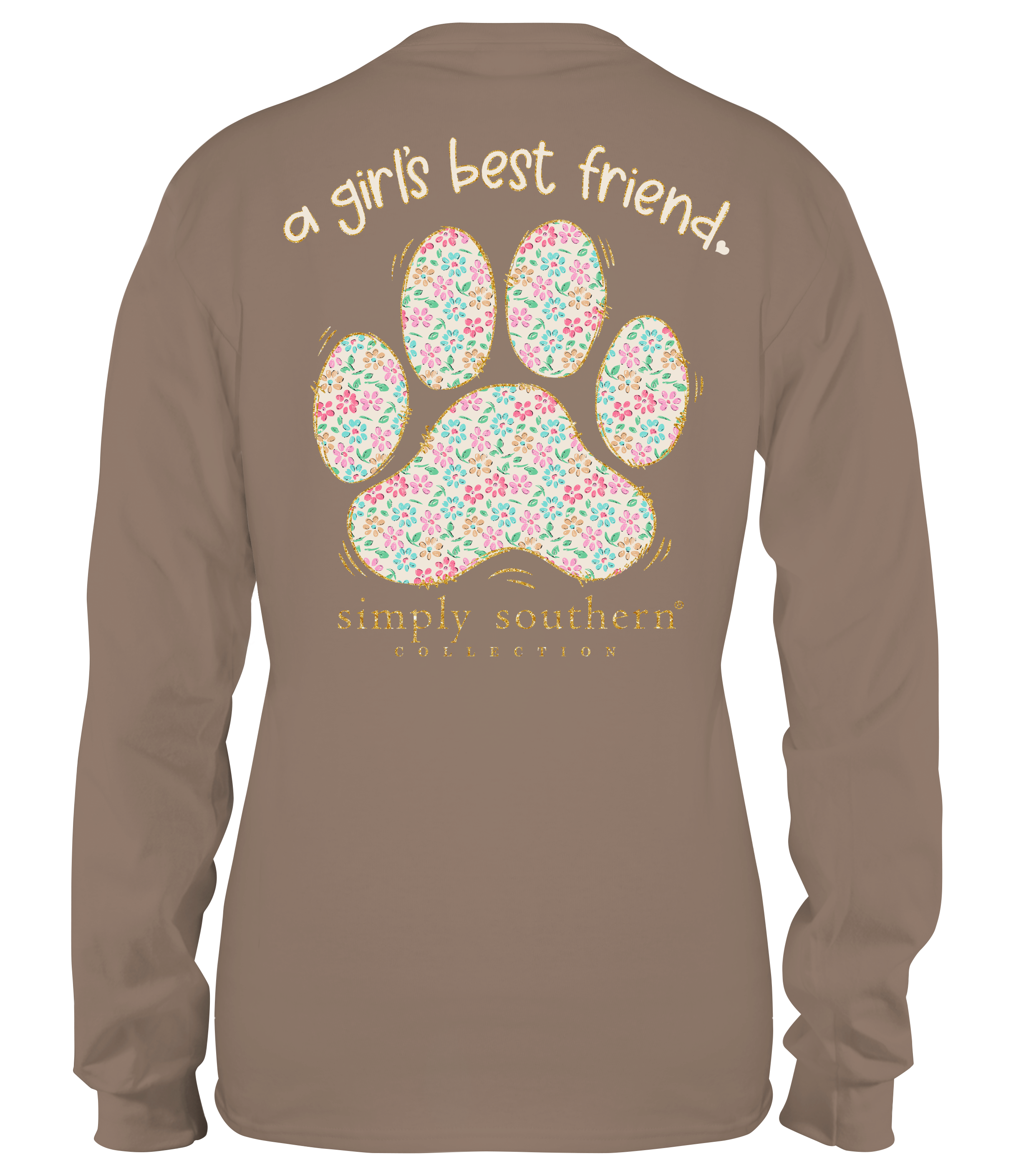 Simply Southern Best Friend Paw - Adult & Kids T-Shirts, Sweatshirts & Hoodies apparel design preview 1