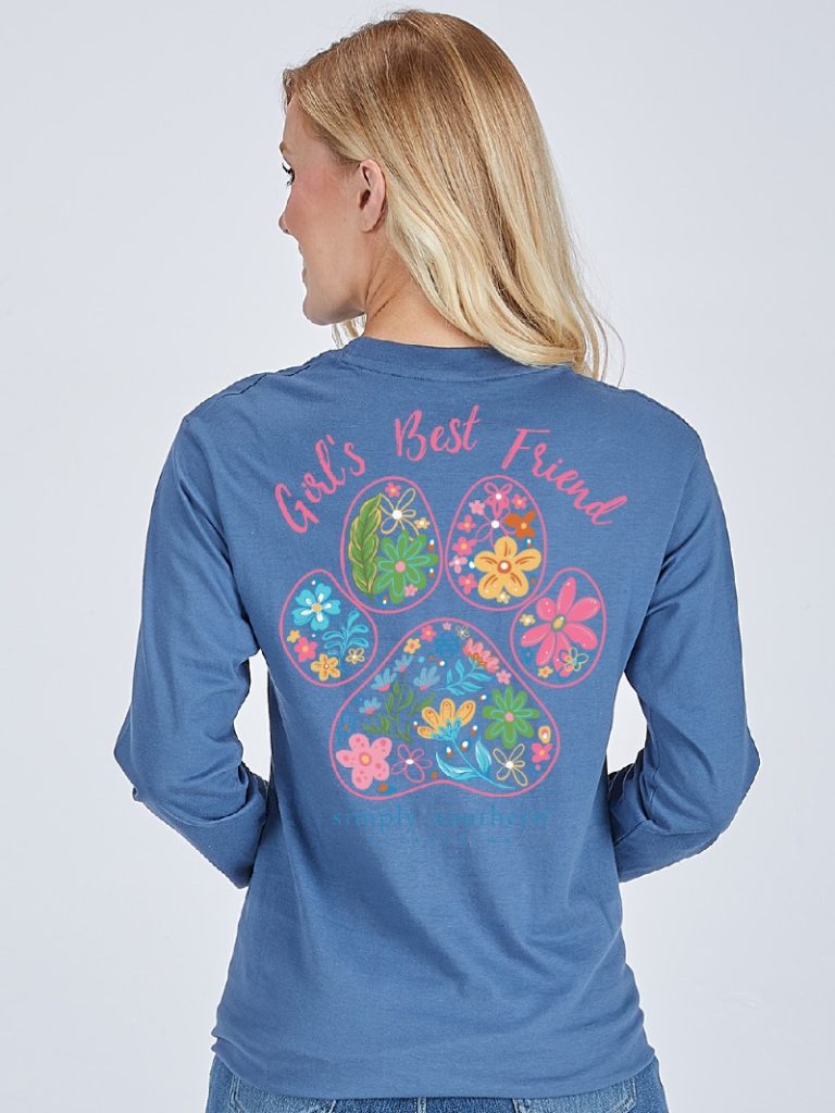 Simply Southern Best Friend Paw - Adult & Kids T-Shirts, Sweatshirts & Hoodies apparel design preview 1