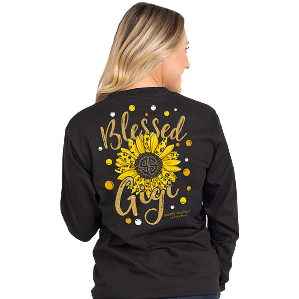 SALE Simply Southern Preppy Blessed Gigi Sunflower - Adult & Kids T-Shirts, Sweatshirts & Hoodies apparel design preview 2