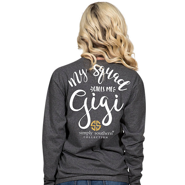 Simply Southern Preppy My Squad Gigi - Adult & Kids T-Shirts, Sweatshirts & Hoodies apparel design preview 2