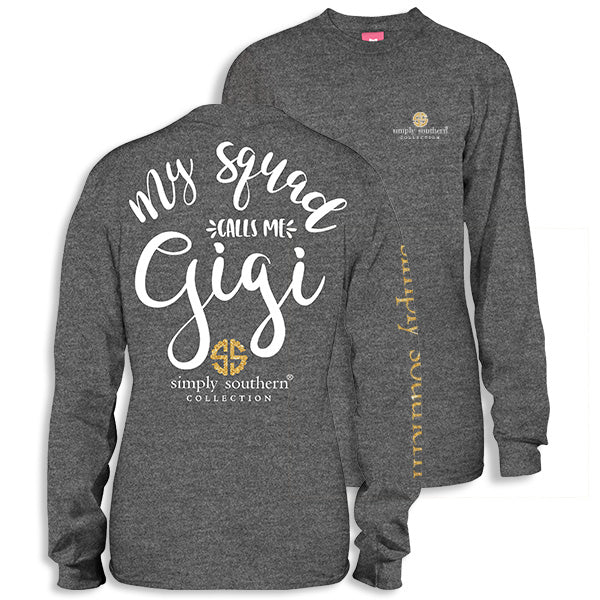 Simply Southern Preppy My Squad Gigi - Adult & Kids T-Shirts, Sweatshirts & Hoodies apparel design preview 1