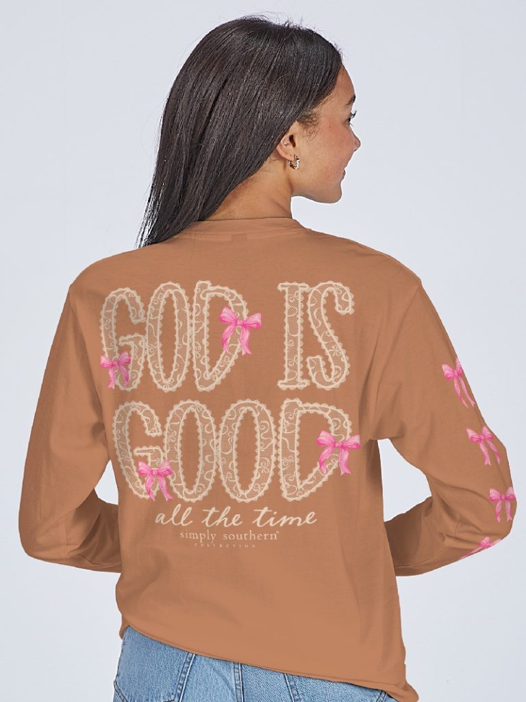 Simply Southern God Is Good Bow - Adult & Kids T-Shirts, Sweatshirts & Hoodies apparel design preview 1