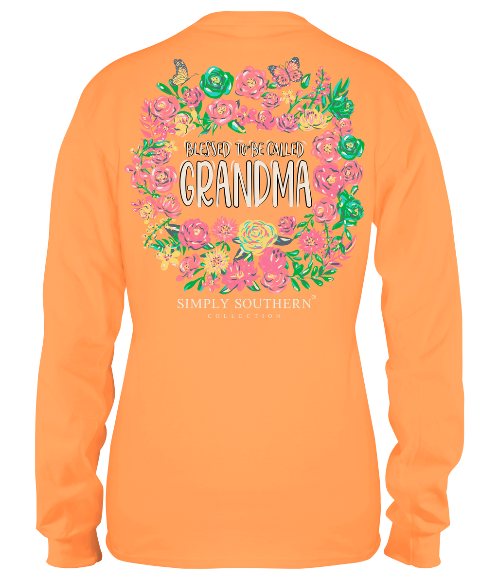 SALE Simply Southern Blessed Grandma Flowers - Adult & Kids T-Shirts, Sweatshirts & Hoodies apparel design preview 2