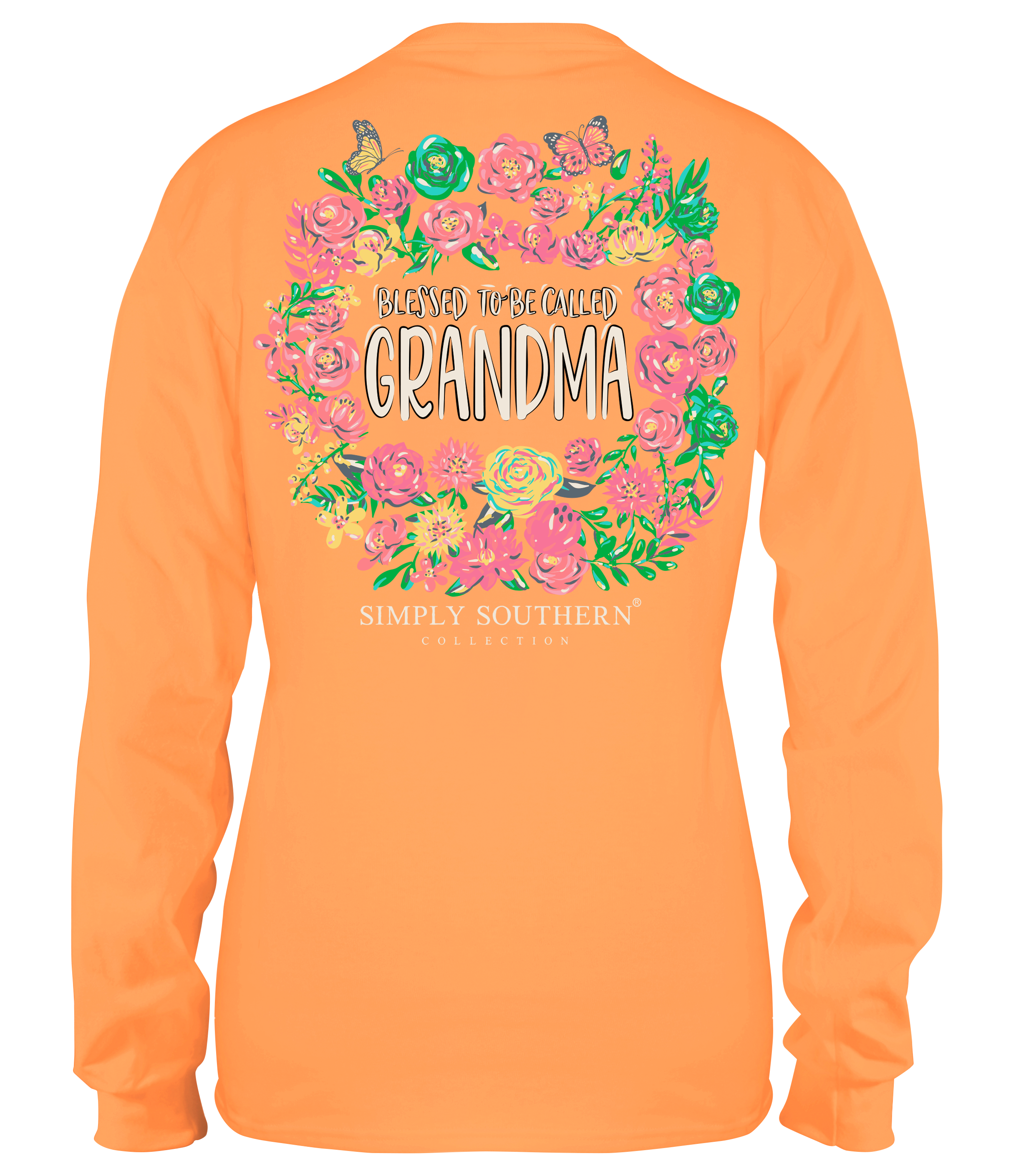 SALE Simply Southern Blessed Grandma Flowers - Adult & Kids T-Shirts, Sweatshirts & Hoodies apparel design preview 2